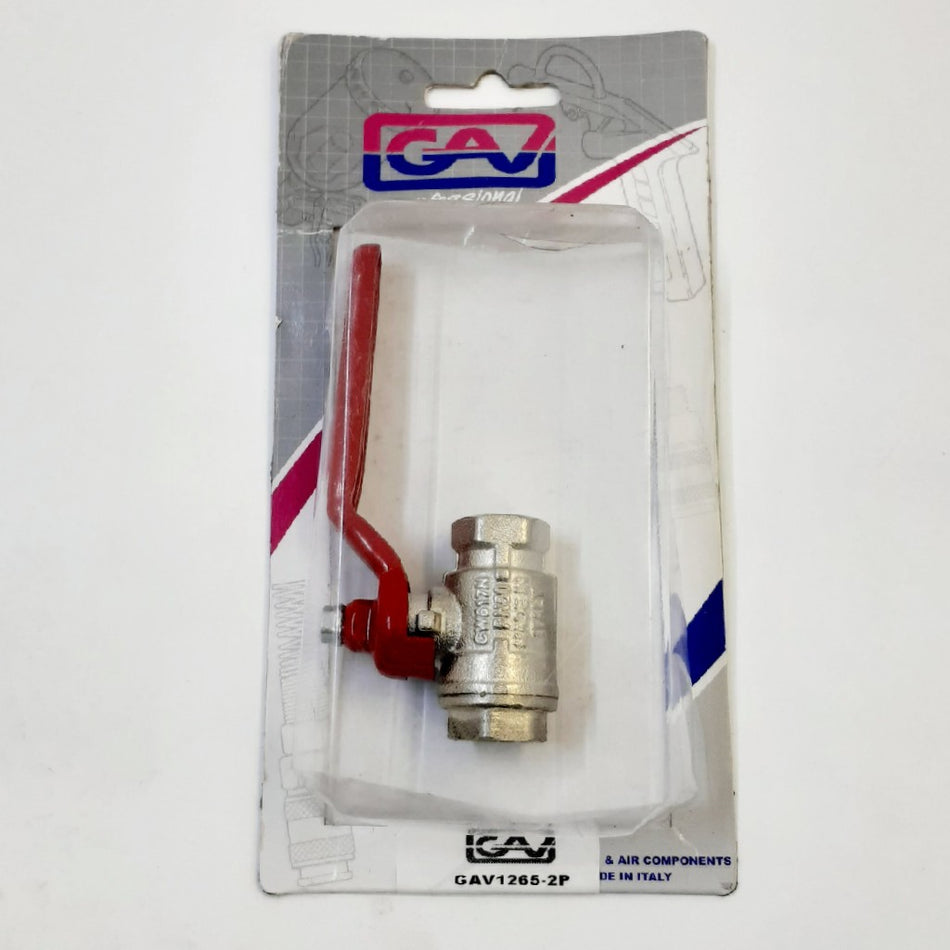 Ball Tap Gav1265-2p 1/4"X1/4" F-F Cd