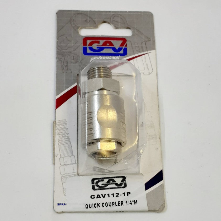 Coupler Quick GAV112-1P 1/4" M Cd