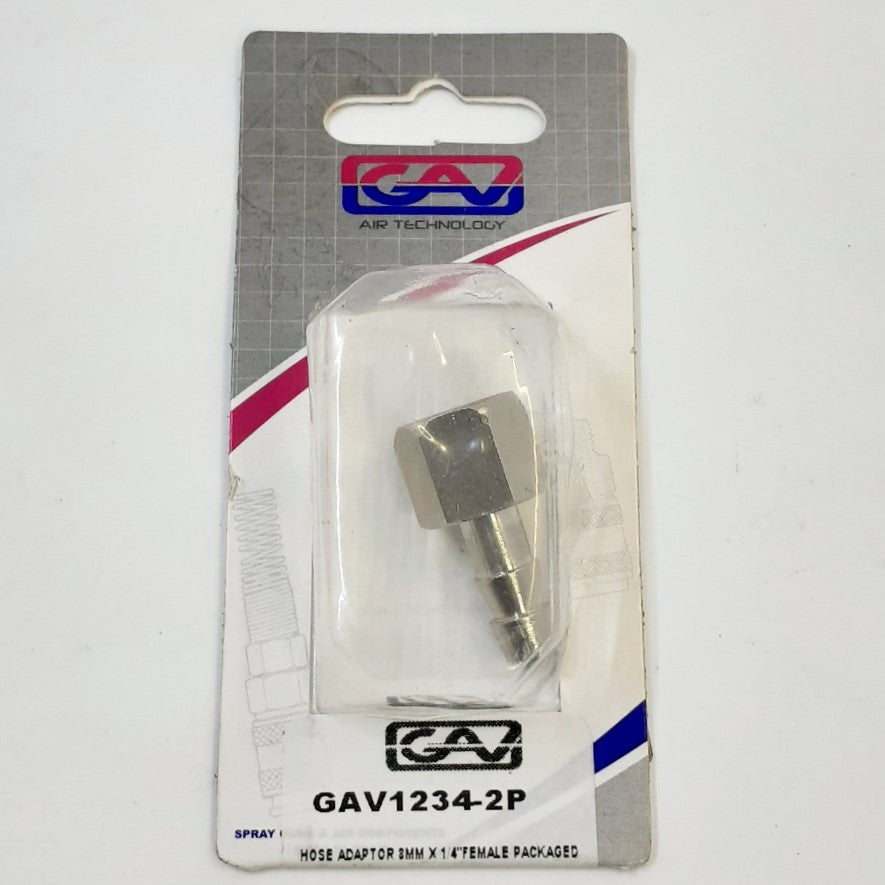 Hose Tail GAV1234-2P 8mmX1/4" F Cd
