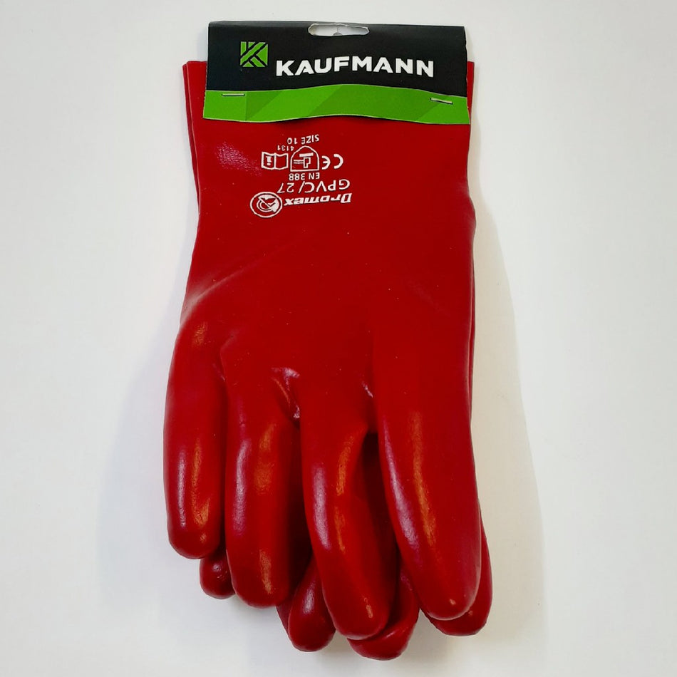 Kaufmann Ppe Glove PVC open cuff 27CM -