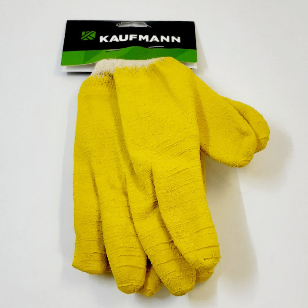 Kaufmann Ppe Glove Rubberized + knitted wrist -