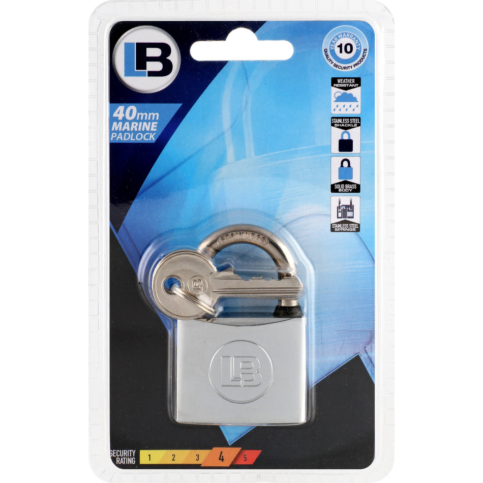 L&B Marine Brass Padlock
