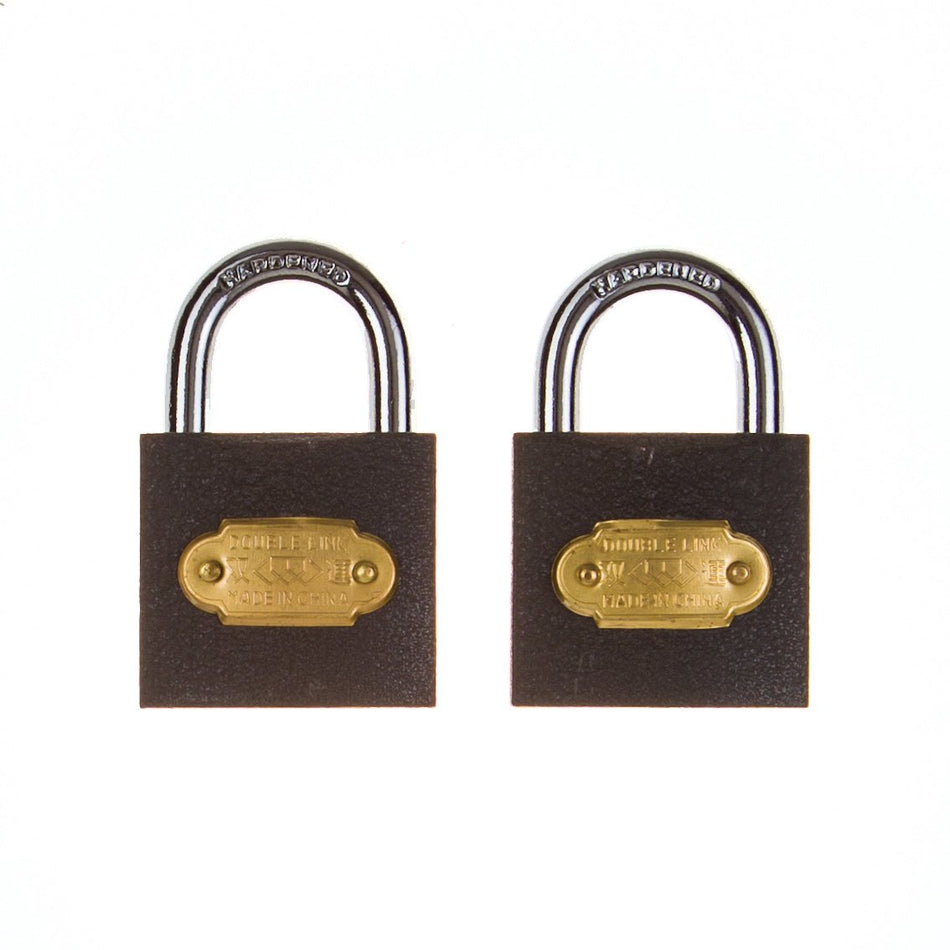 L&B Padlock Iron Keyed Alike Duo Pack 38mm