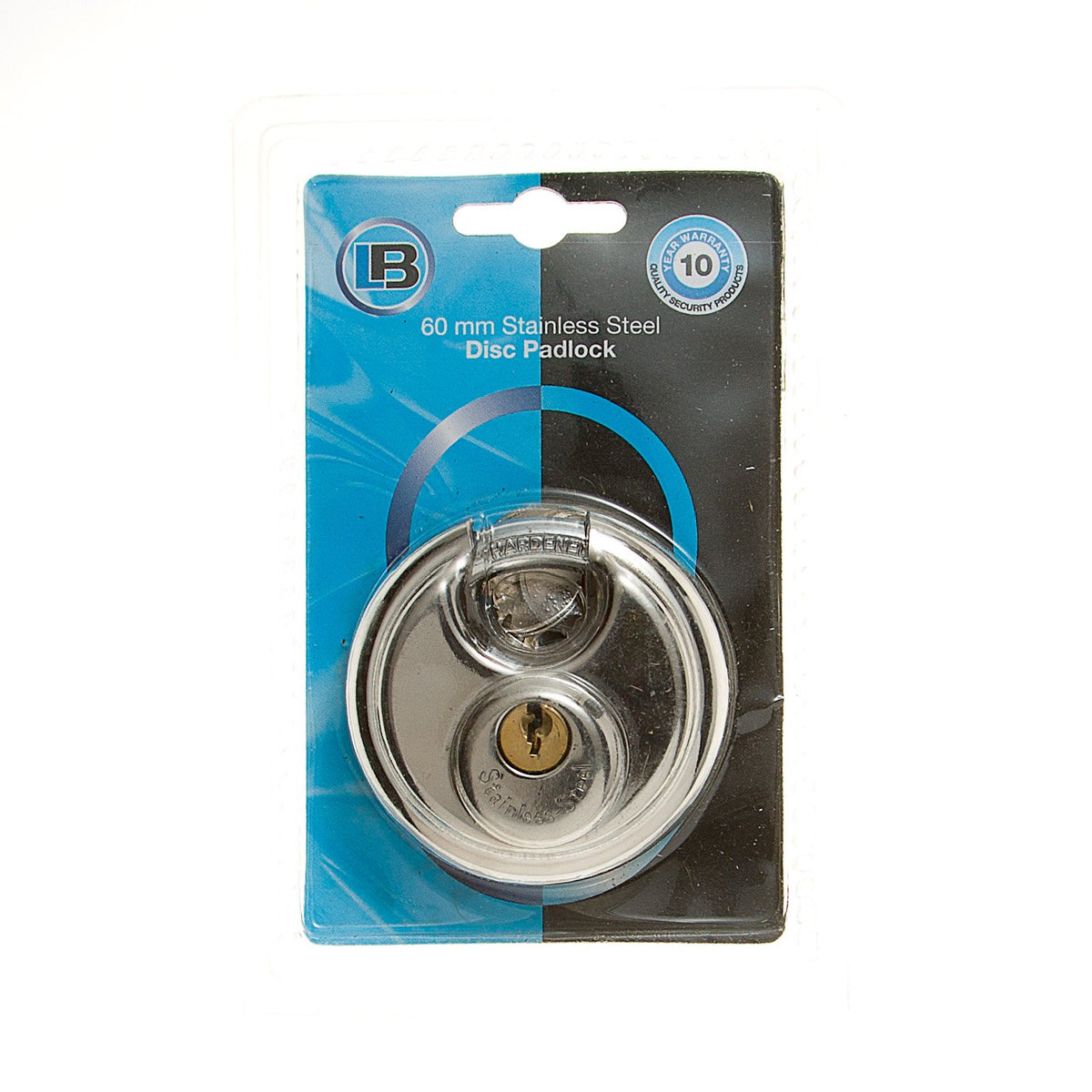 L&B Padlock Discus Stainless Steel 60mm
