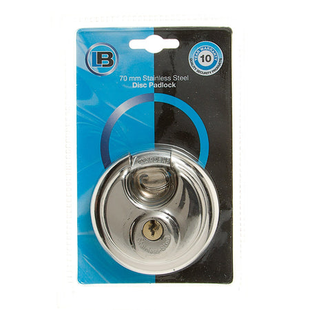 L&B Padlock Discus Stainless Steel 70mm
