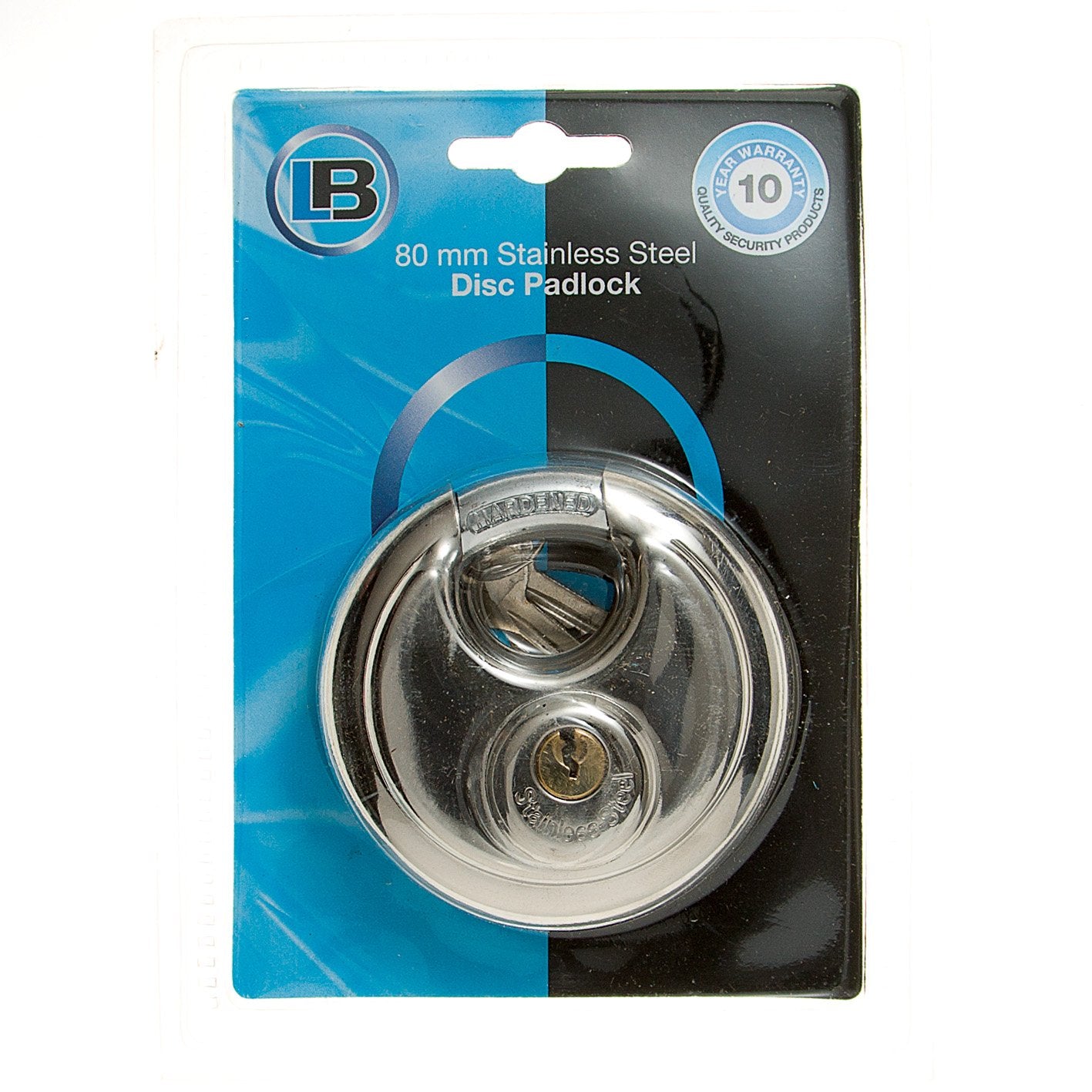 L&B Padlock Discus Stainless Steel 80mm