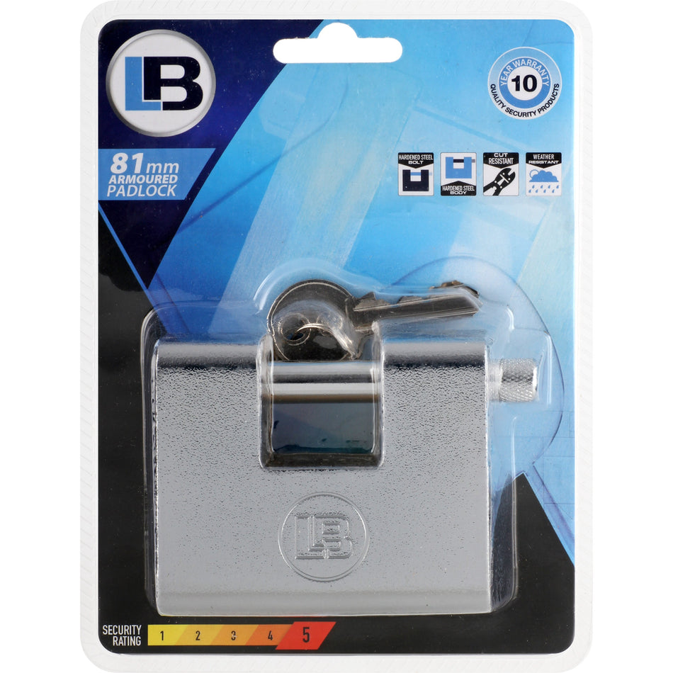 L&B Padlock Steel Armoured