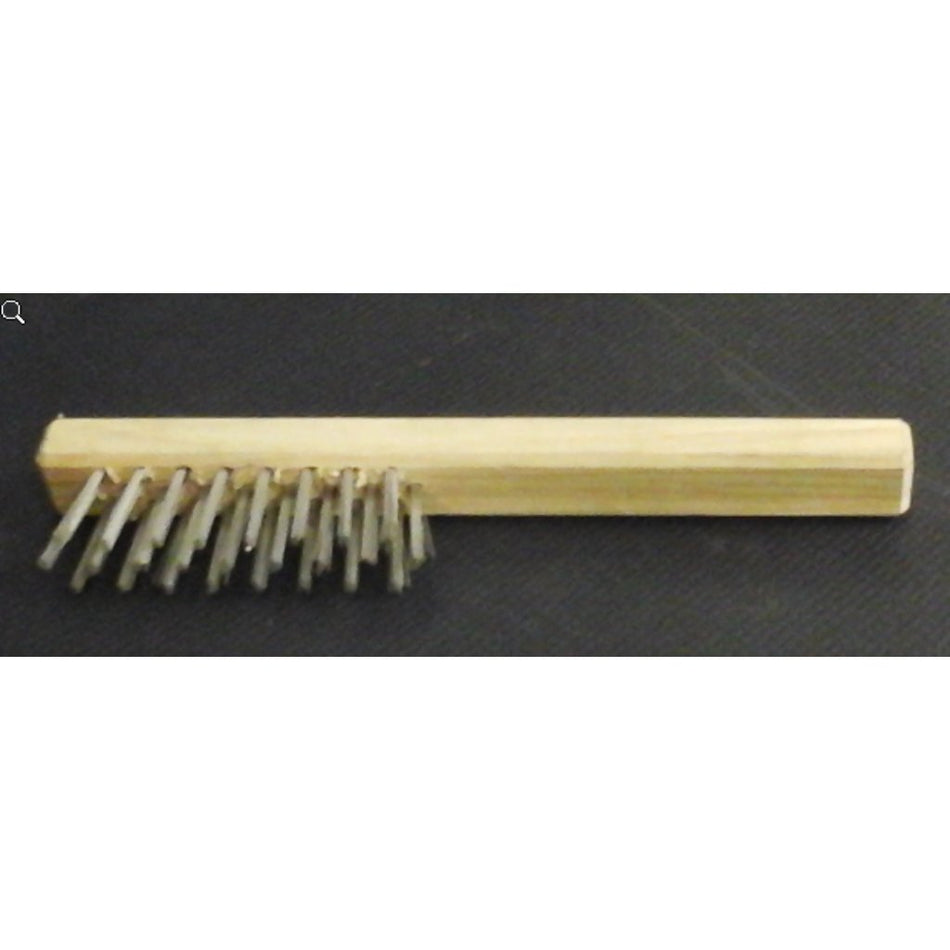 Techniloy Brush Stainless Steel Bristles With Wooden Handle