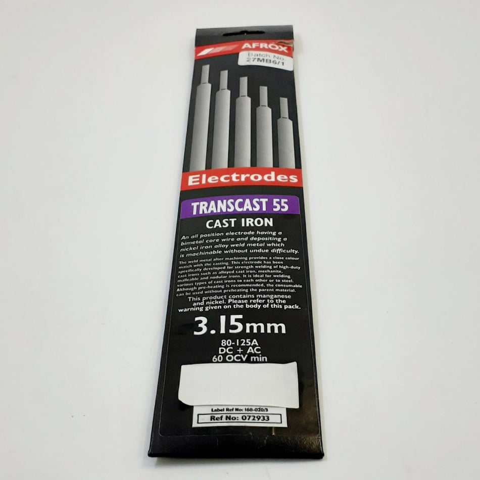 Afrox Welding rods Transcast 55 sleeve 3.15MM