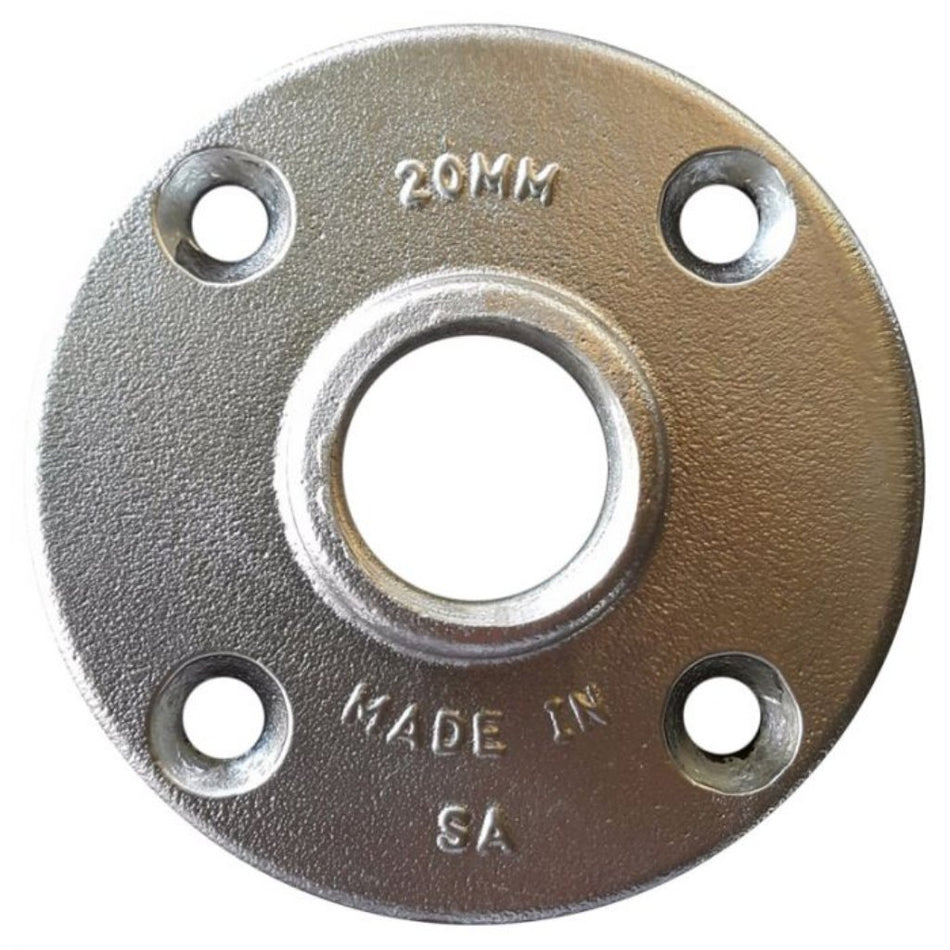 Flange Alumunium Non SABS Thread 20MM Pipe