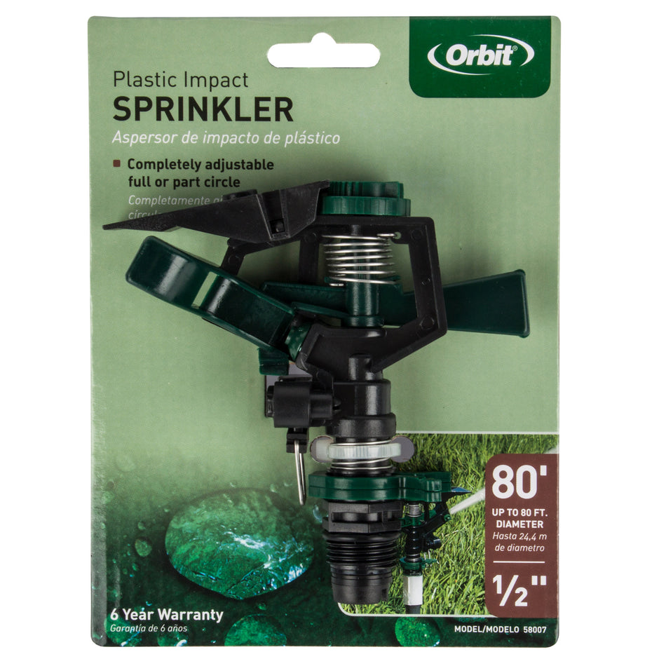 Orbit Adjustable Impact Sprinkler 1/2inch
