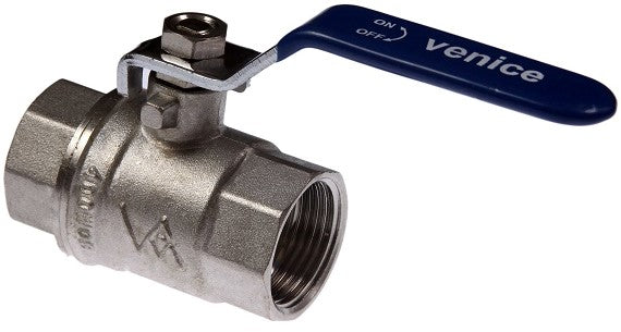 Brass Ball Valve Full Bore Nicle Plated -