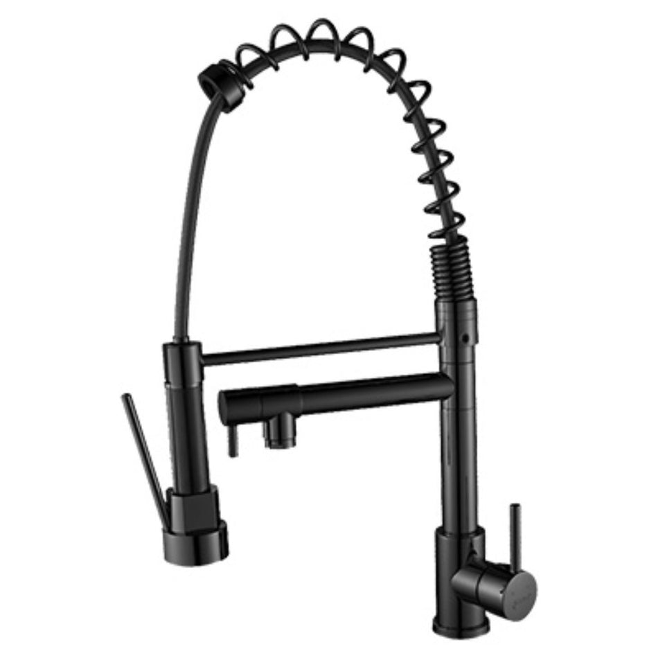 Icon Sink Mixer 2 Spout Black 1'S