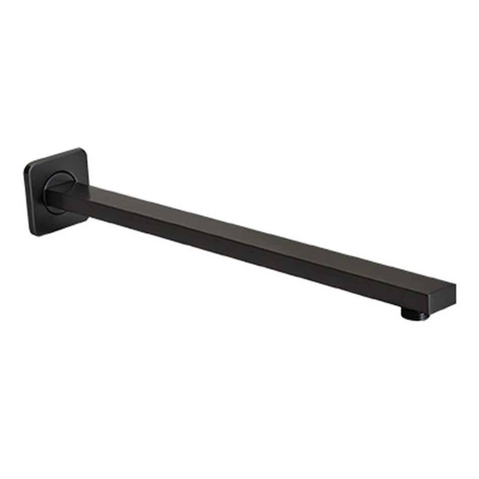 Shower Arm Lux Rectagular Flat Gun Metal