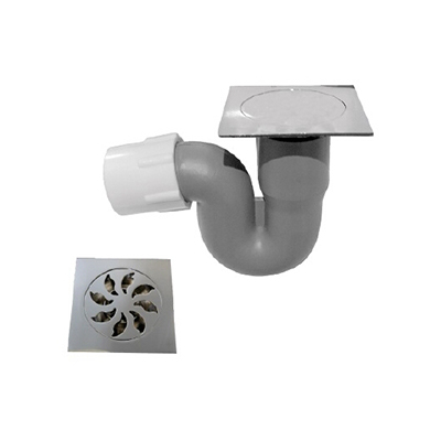 Splashworks Drain Floor Square Brs 100x100mm