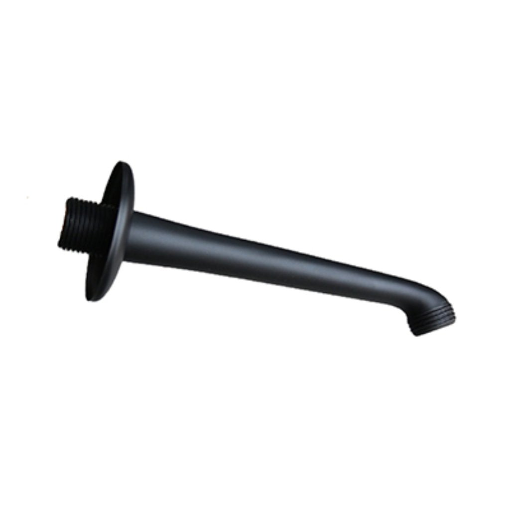 Icon Shower Arm With Flange Black 15mm Title