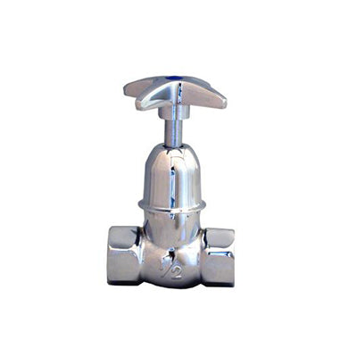 Gemini Stop Tap L Pattern Chrome Plated 15mm Title