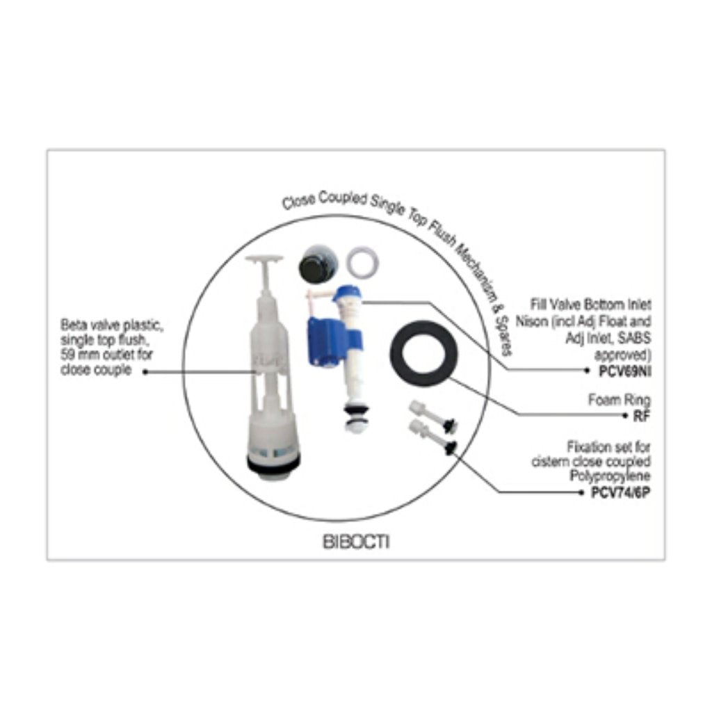 Splashworks Mechanism For Top Flush Single Button Close Couple Title