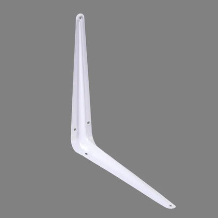 August Vormann Bracket White sheet Steel Shelf 250x300mm