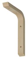 August Vormann Bracket Laminated Wood Shelf 200x250x28mm
