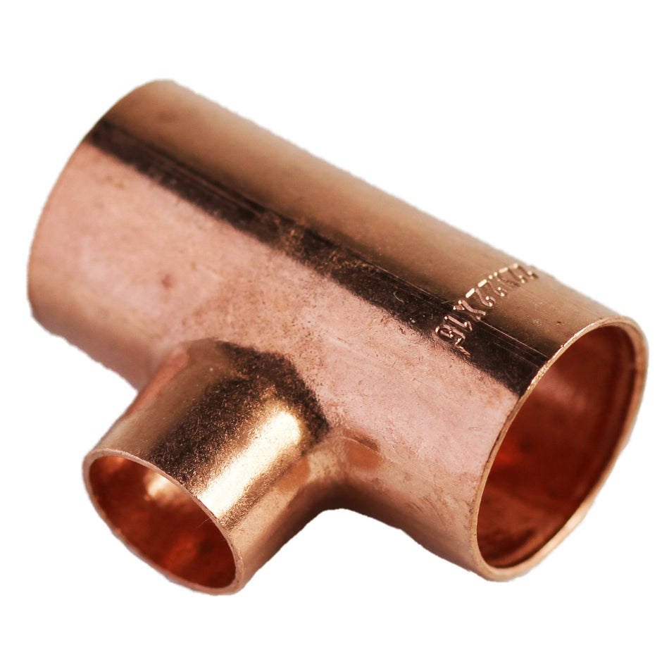 Copper Tee Reducing Copcal CxCxC 22x22x15mm