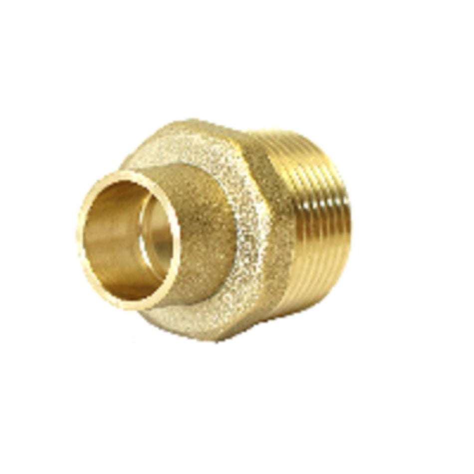 Copper Coupler Male Reducing Straight Copcal CxMI 15mmx3/4"