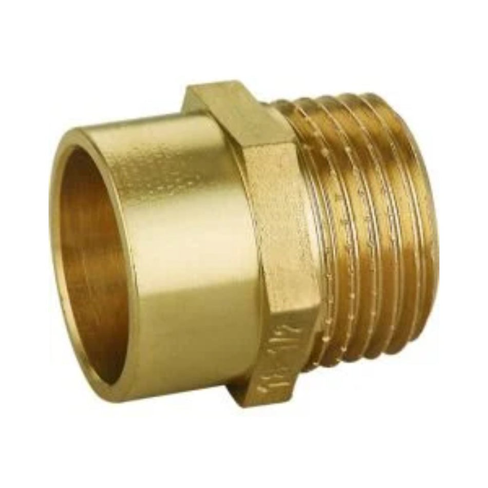 Copper Coupler Male Straight Copcal CxMI 22mm