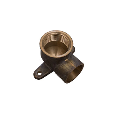 Copper Elbow With Wall Plate CxFI 15x1/2"