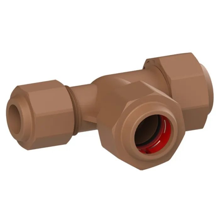 Unitwist Tee End RED CXCXC 15mm22mm