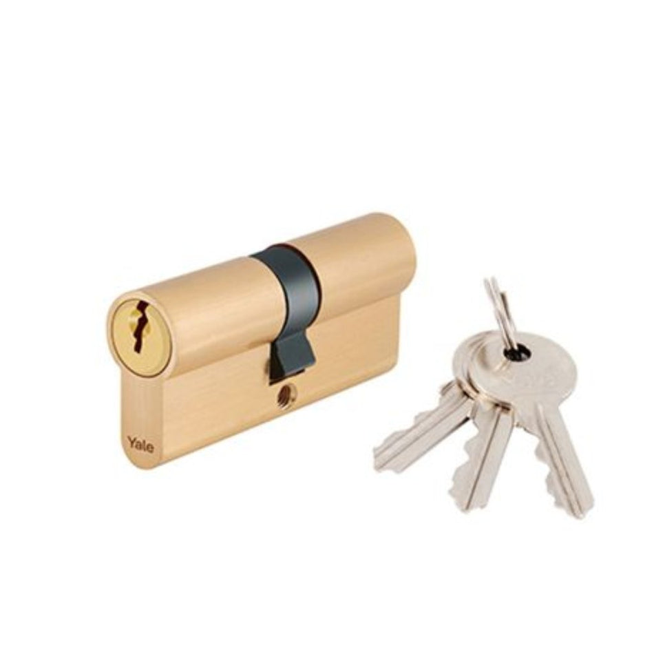 Yale Euro Replacement Cylinder Brass