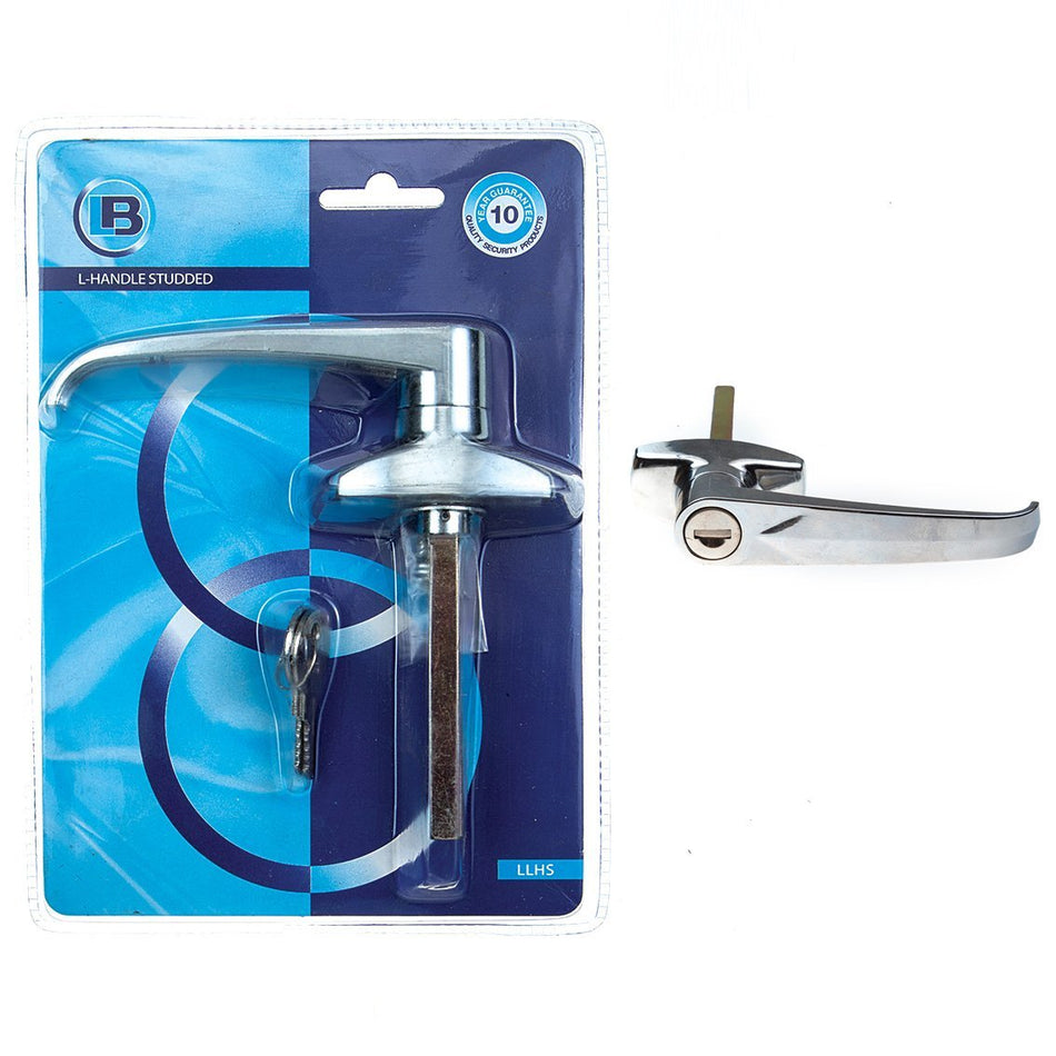 Generic Garage Lock L-Handle Studded 1'S