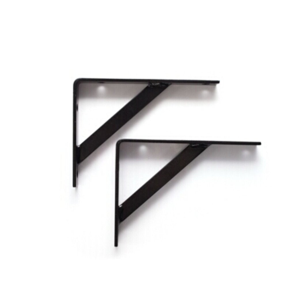 Ideal Shelf Support Bracket Heavy Duty Black 150x200mm