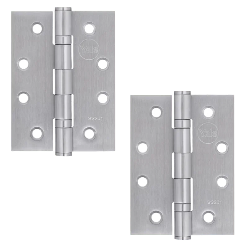 Yale Butt Hinge S/Steel-Satin Silver 100x76x2.5mm