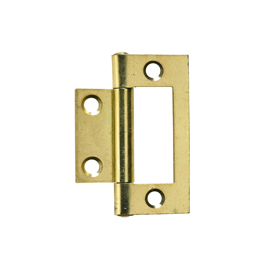 Ruwag Flush Hinge Brass Plated 50mm 2'S