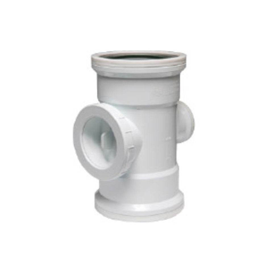 Marley Single Access Heel Reducing Junction 87.5dg PVC 110mmx50mm