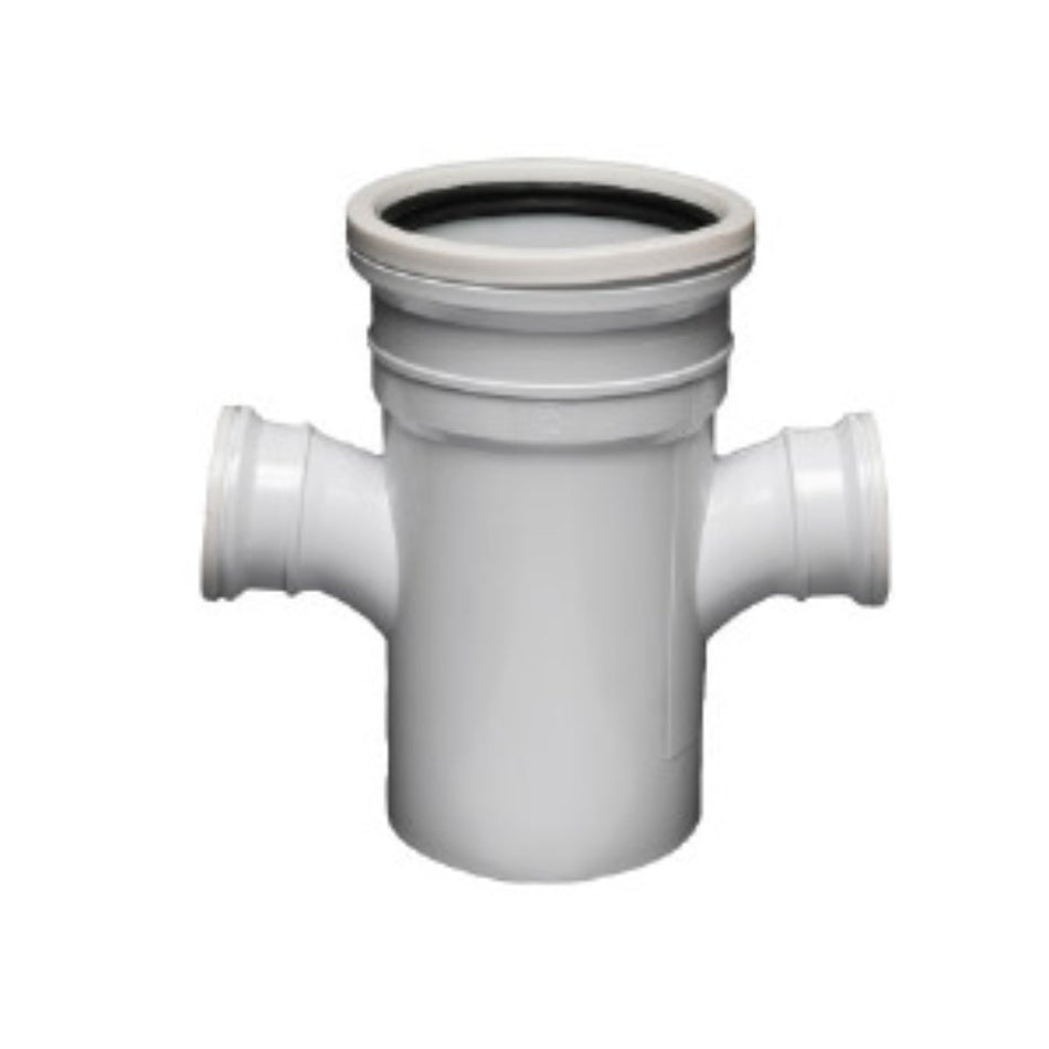 Marley Junction Plain Double Reducing Junction 87.5dg 110mmx50mm PVC