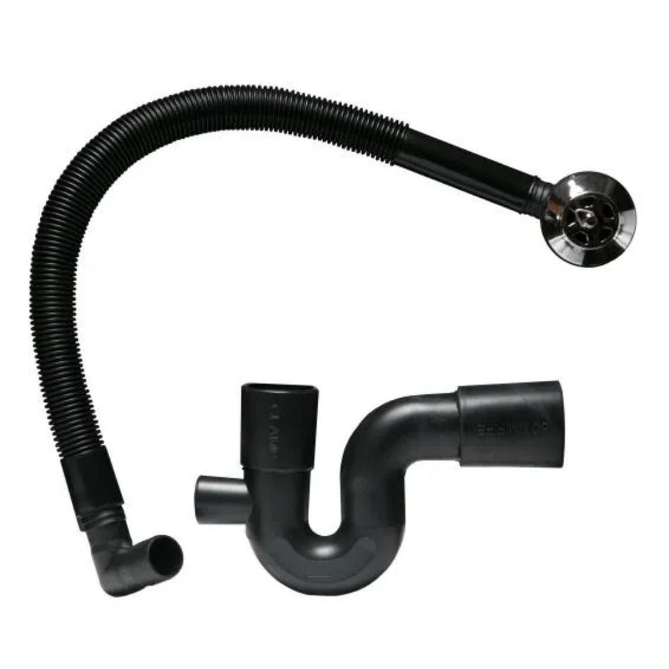 Marley Bath Trap & Overflow Black