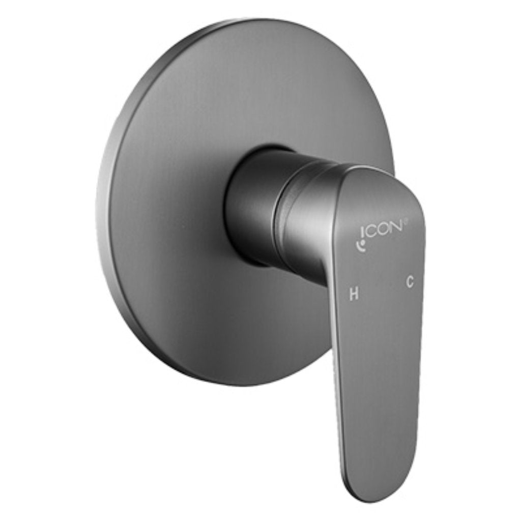 Icon Venus Concealed Shower Mixer Gun Metal Title