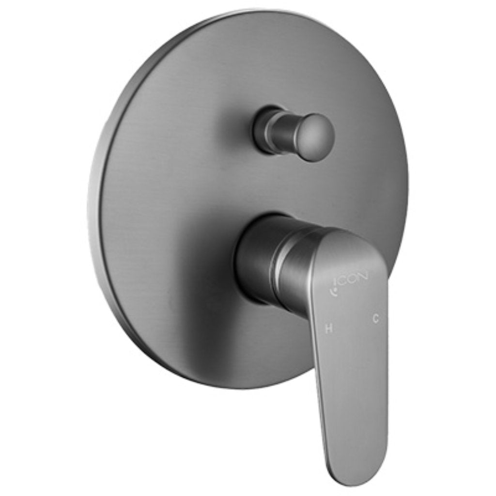 Icon Venus Concealed Divertor Shower Mixer Gun Metal Title