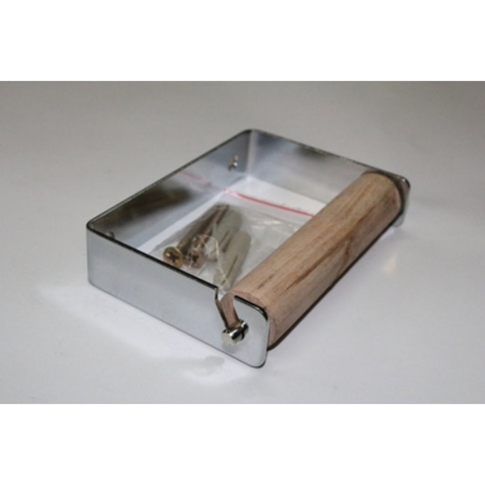 Toilet Paper Roll Holder CP With Wooden Insert