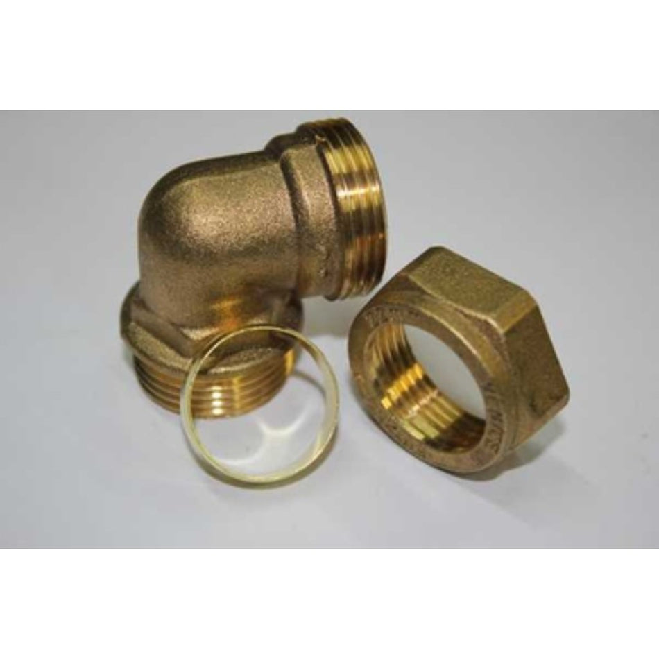 Copper Elbow Compression Male 22mmx3/4"