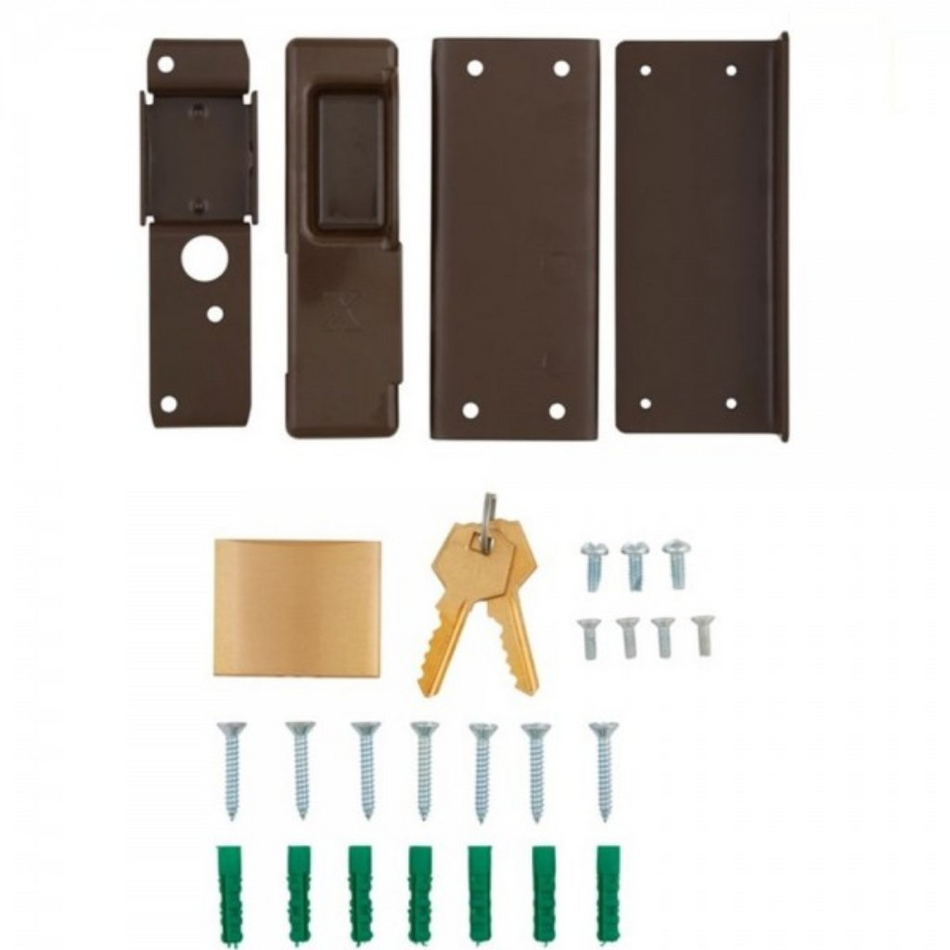Xpanda Lock Kit Saftidor Slamlock Bronze 1'S