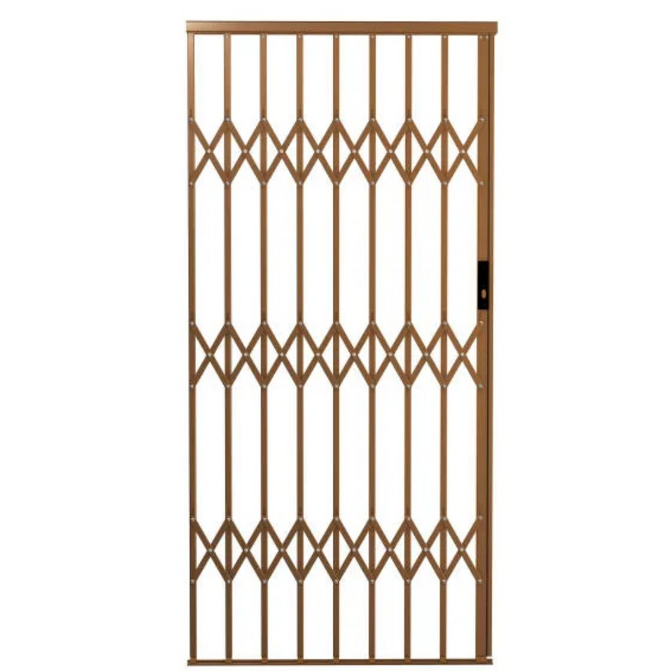 Xpanda Security Gate Aluglide Ref AG10 Bronze 1000x2150