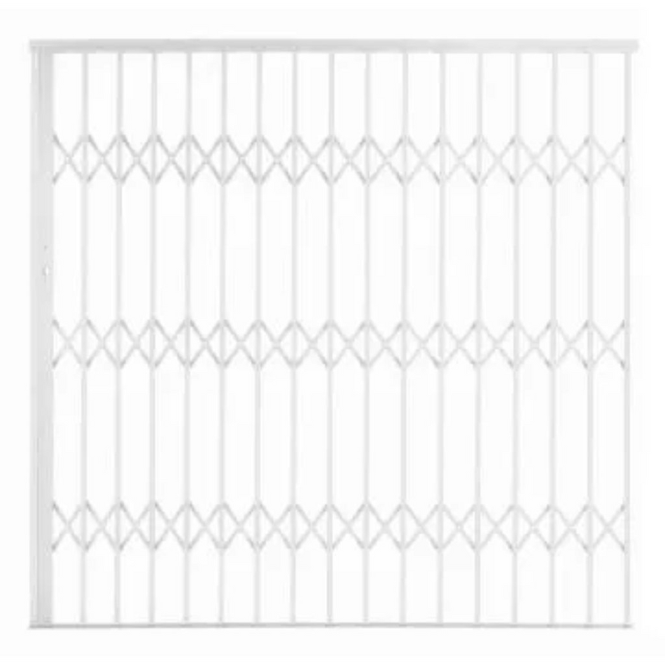 Xpanda Security Gate Aluglide Ref AG14 White 1400x2150