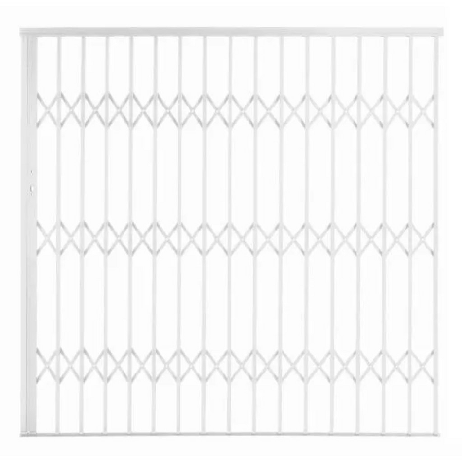 Xpanda Security Gate Aluglide Ref AG22 White 2200x2150