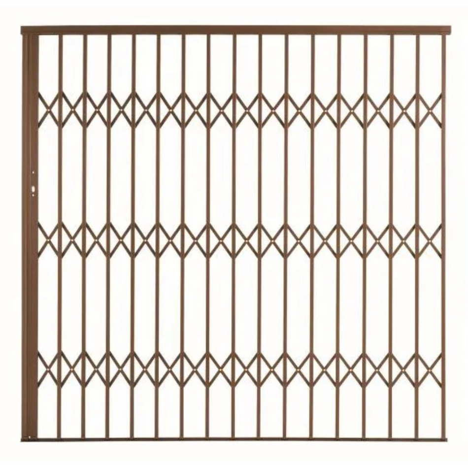 Xpanda Security Gate Aluglide Ref AG22 Bronze 2200x2150