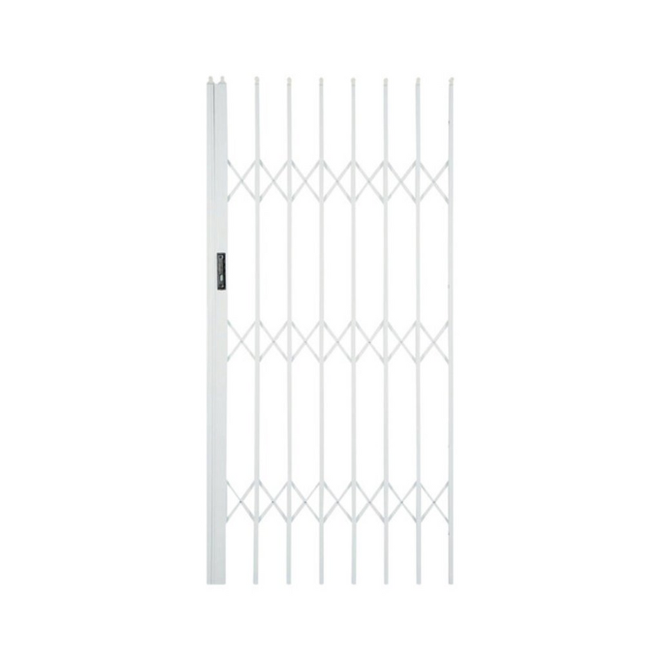 Xpanda Security Gate Aluglide Ref AG25 White 2500x2150