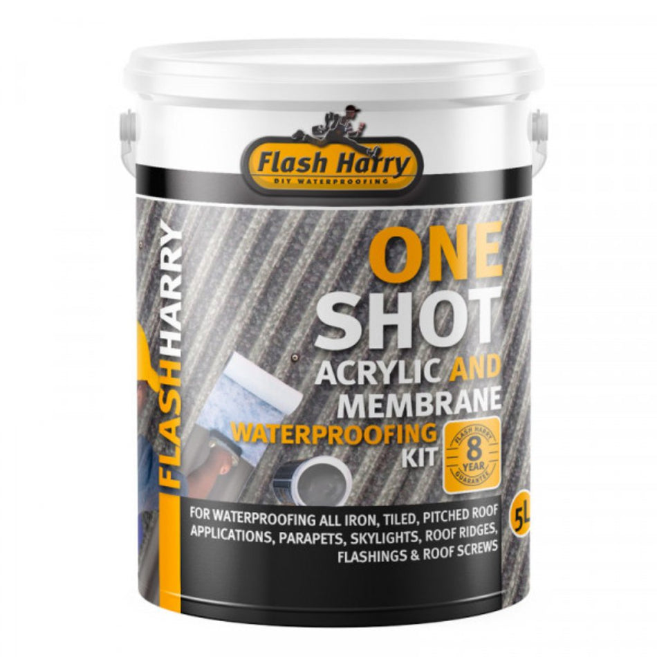 Flash Harry One Shot Waterproofing & Membrane 5L Brown
