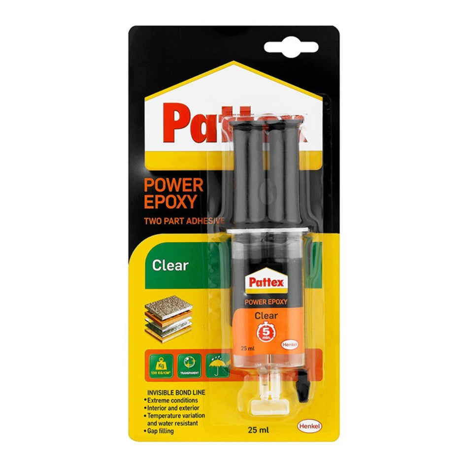 Pattex Epoxy Clear Syringe 25ML