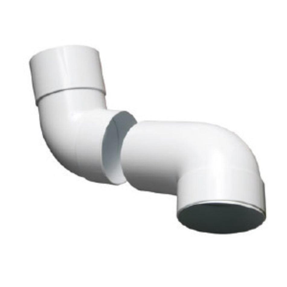 Marley Vynadeep Swanneck Ends Pair 80mm